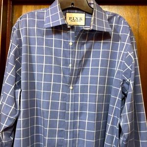 PINK By Thomas Pink Shirt-Slim Fit- Blue